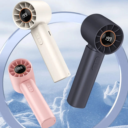 Mini Bladeless Hand Fan – USB Rechargeable, Portable High-Speed Fan for Eyelash & Personal Use