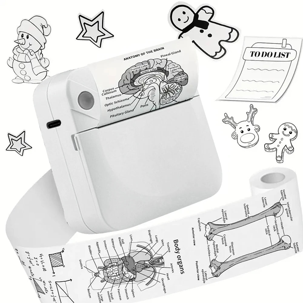 Mini Thermal Printer – Inkless Pocket Printer for Photos & Notes"
