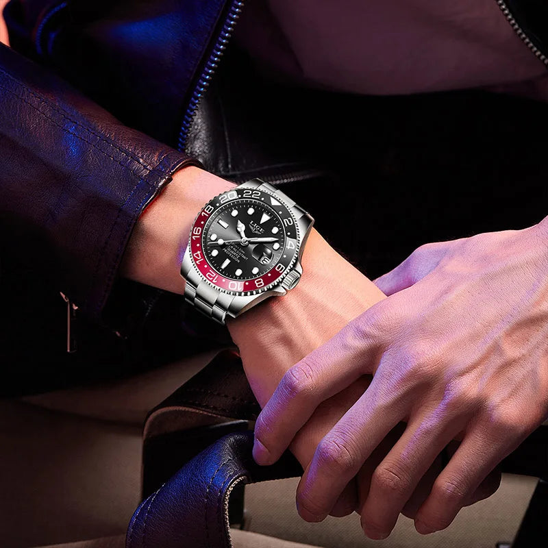 LIGE 2025 — a modern, luxurious men’s quartz wristwatch designed for style, function, and everyday elegance.