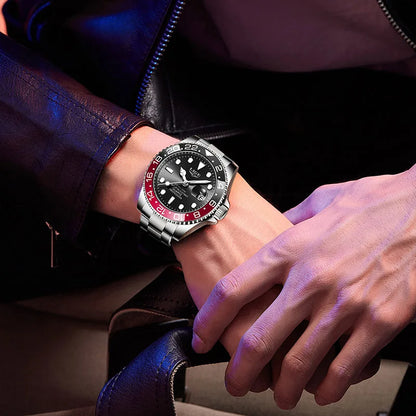 LIGE 2025 — a modern, luxurious men’s quartz wristwatch designed for style, function, and everyday elegance.