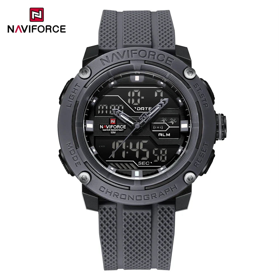 🕰️ NAVIFORCE Luxury Brand Men's Sport Watches Men Dual Display LED Digital Waterproof Leather Strap Quartz Military Watch Man Clock








NAVIFORCE Luxury Brand Men's Sport Watches Men Dual Display LED Digital Waterpro