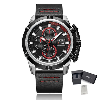 MEGIR Luxury Men's Watch Chronograph Fashion Sport Military Watches Waterproof Male Quartz Wristwatch Clock Montre Homme 2062