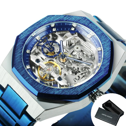 Luxorive Spectra Tourbillon – Automatic Skeleton Watch with Diamond Dial