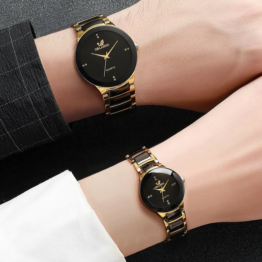 Luxorive HeartSync – Couple's Matching Quartz Watch Set (1 or 2 PCS)