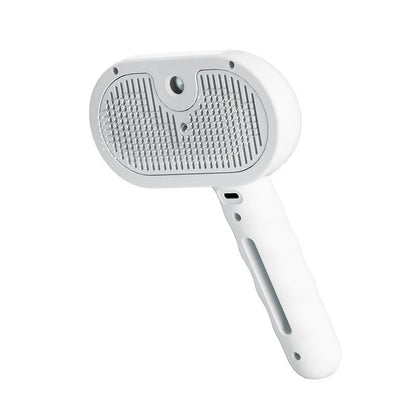 USB Rechargeable Dog & Cat Steam Comb – Soft Teeth Massage & Hair Removal Brush