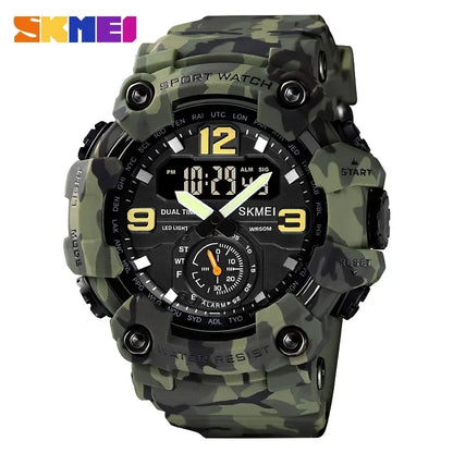 SKMEI 1637 Men’s Dual Movement Sport Watch – Waterproof Digital & Analog Wristwatch