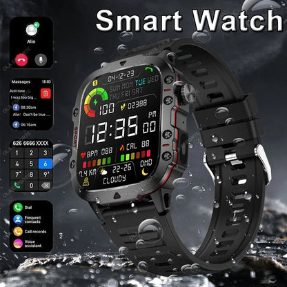 Luxorive TrailMaster Pro – Military GPS Smartwatch with Compass, Flashlight & Bluetooth Call