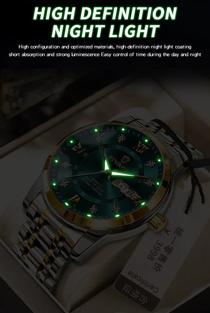 Luxorive DeepTrek Diver – 30ATM Luxury Quartz Sport Watch for Men