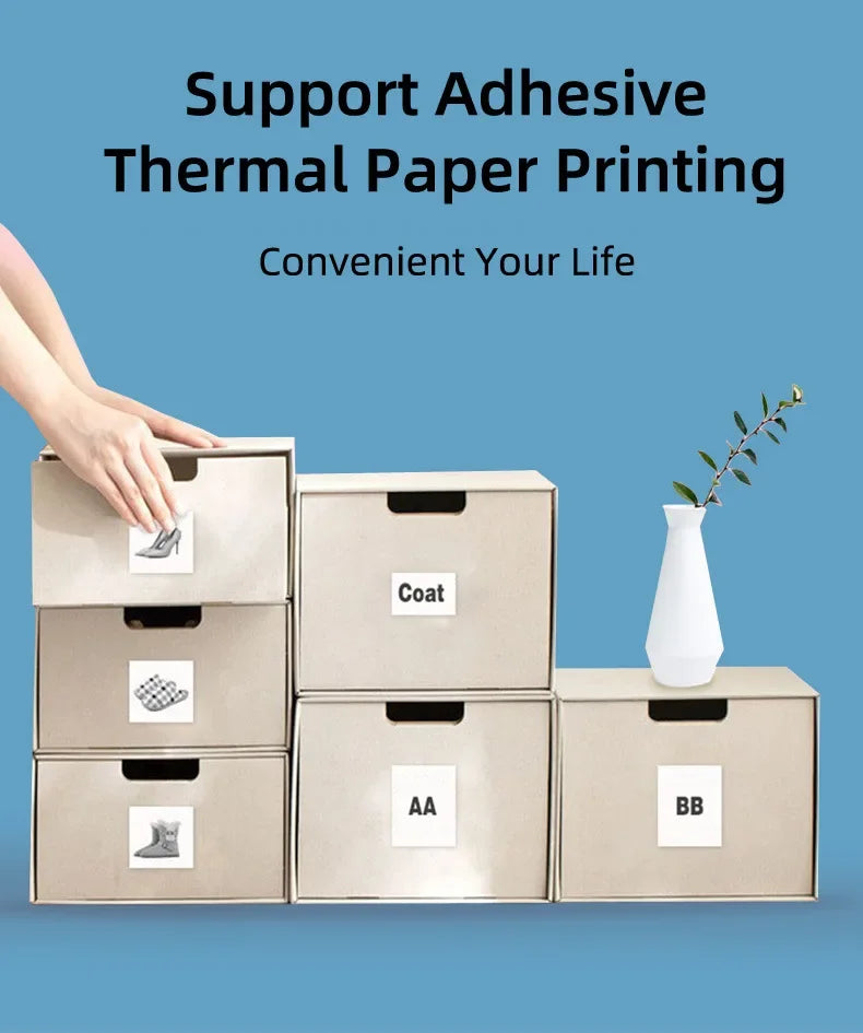 Mini Cat Thermal Printer – Wireless Photo & Label 58mm