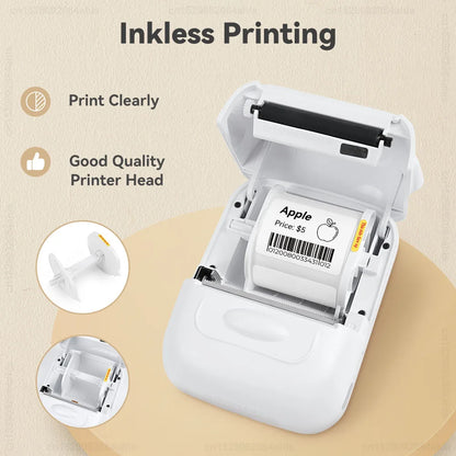P50 Mini Thermal Label Printer – Portable Barcode & QR Maker