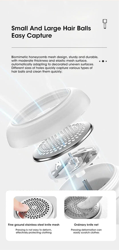 Lint Remover for Clothing Portable Electric Fuzz Pellet Remover LED Display Rechargeable Fabric Shaver Fluff Remover Winter