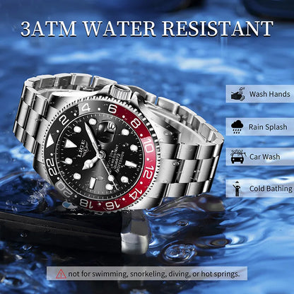 LIGE 2025 — a modern, luxurious men’s quartz wristwatch designed for style, function, and everyday elegance.