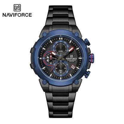 NAVIFORCE Quartz Watch Men Sport Military Waterproof Watches Mens Business Stainless Steel Wristwatch Male Clock reloj hombre