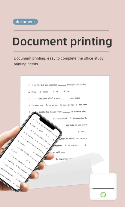 X6 Mini HD Thermal Printer – Portable Bluetooth Sticker Maker