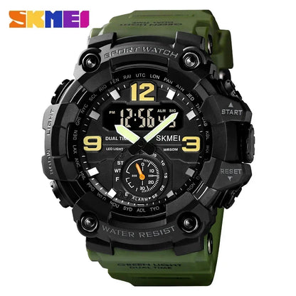 SKMEI 1637 Men’s Dual Movement Sport Watch – Waterproof Digital & Analog Wristwatch