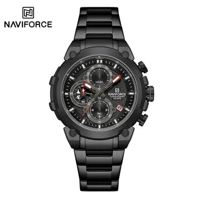 NAVIFORCE Quartz Watch Men Sport Military Waterproof Watches Mens Business Stainless Steel Wristwatch Male Clock reloj hombre