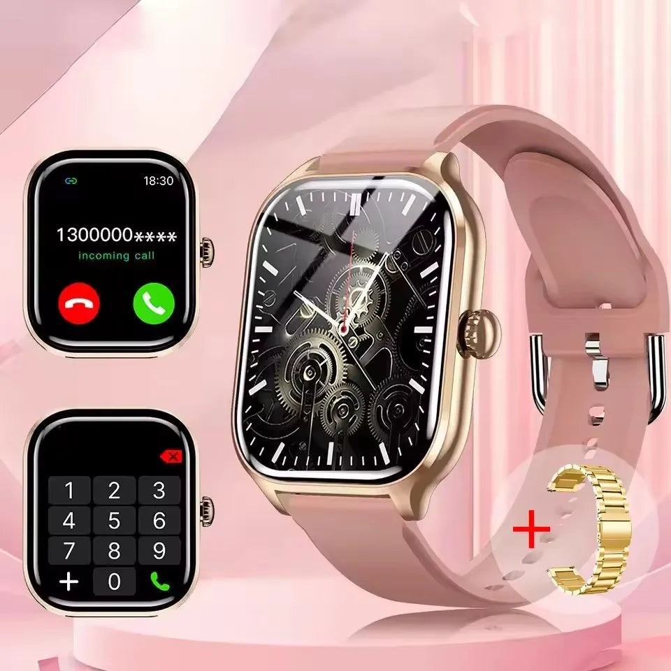 Luxorive GTS Smartwatch – 2.01" HD Display, Bluetooth Call, GPS, NFC, 100+ Sport Modes for Men & Women