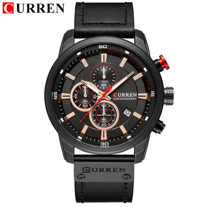 CURREN Fashion Date Quartz Men's Luxury Chronograph Sport Watch – Top Brand