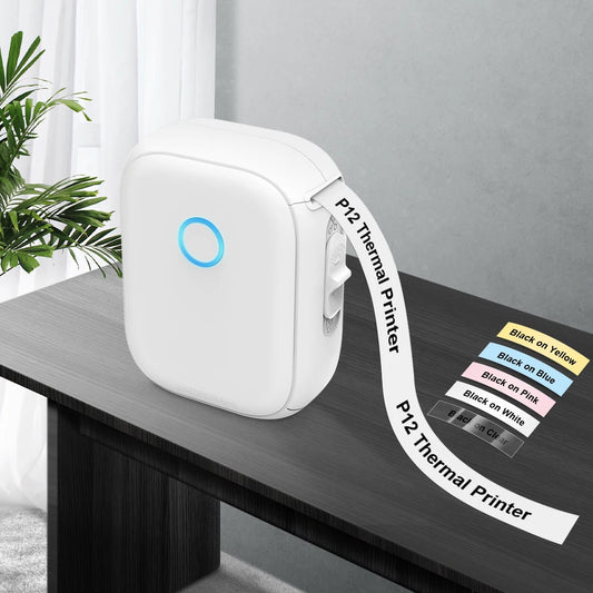 P12 Mini Thermal Label Printer – Portable Sticker Maker