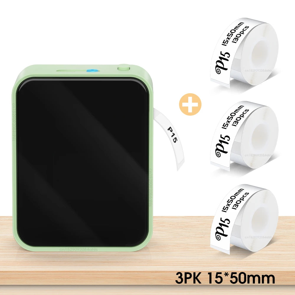 P15 Mini Bluetooth Label Printer – Portable & Thermal