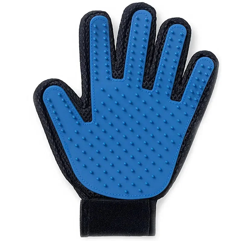 Silicone Pet Grooming Gloves – Hair Removal & Bathing Brush for Dogs & Cats