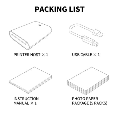 Xiaomi AR 300dpi Mini Photo Printer – Portable Pocket Printer