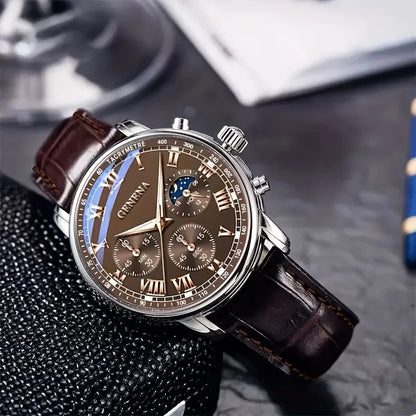 Luxorive LumeEdge – Men’s Sporty Business Quartz Watch