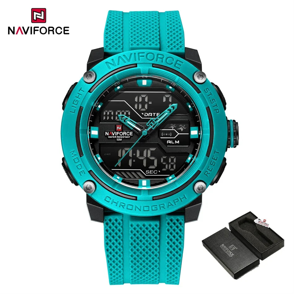 🕰️ NAVIFORCE Luxury Brand Men's Sport Watches Men Dual Display LED Digital Waterproof Leather Strap Quartz Military Watch Man Clock








NAVIFORCE Luxury Brand Men's Sport Watches Men Dual Display LED Digital Waterpro