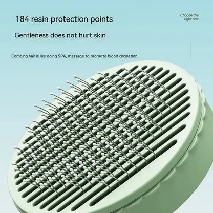 Self-Cleaning Pet Hair Remover Brush – Cat & Dog Grooming Comb