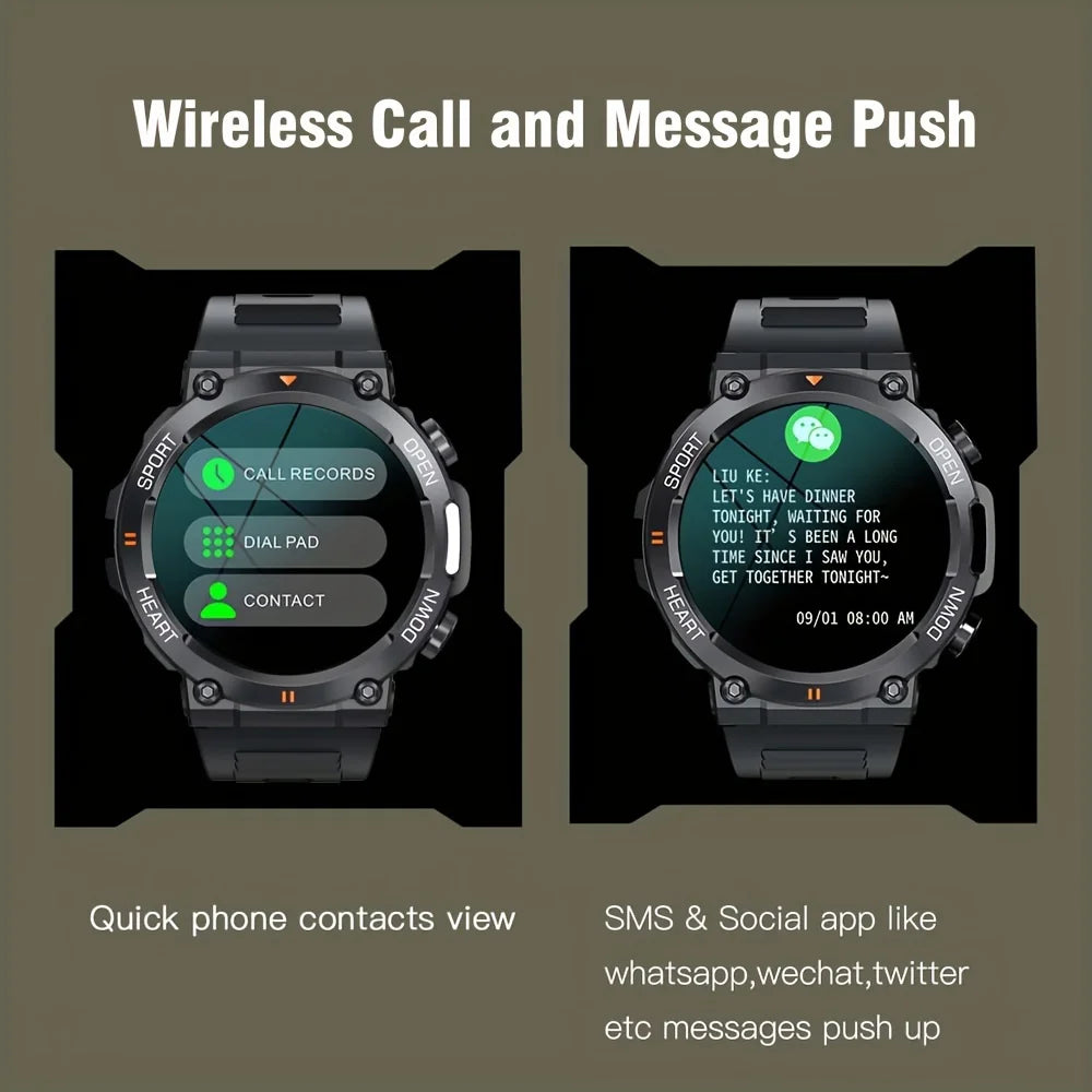 Luxorive K56Pro Smartwatch – 1.39" HD Display, Heart Rate, Bluetooth, 400mAh Battery, Sports & Outdoor Use