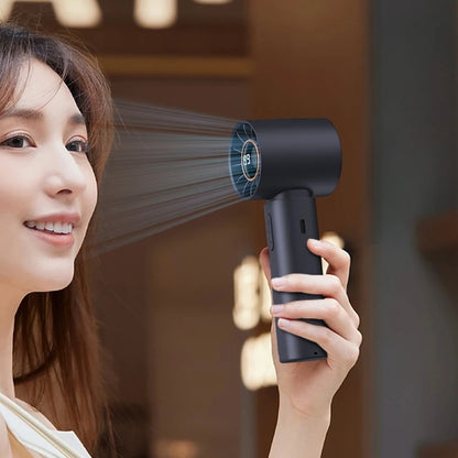 Mini Bladeless Hand Fan – USB Rechargeable, Portable High-Speed Fan for Eyelash & Personal Use