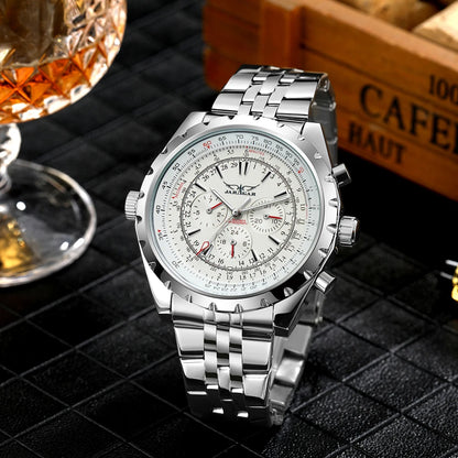 Luxorive SteelCommander – Luxury Automatic Mechanical Watch for Men | Military Sport Design