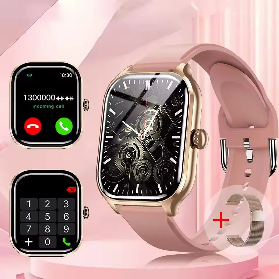 Luxorive GTS Smartwatch – 2.01" HD Display, Bluetooth Call, GPS, NFC, 100+ Sport Modes for Men & Women