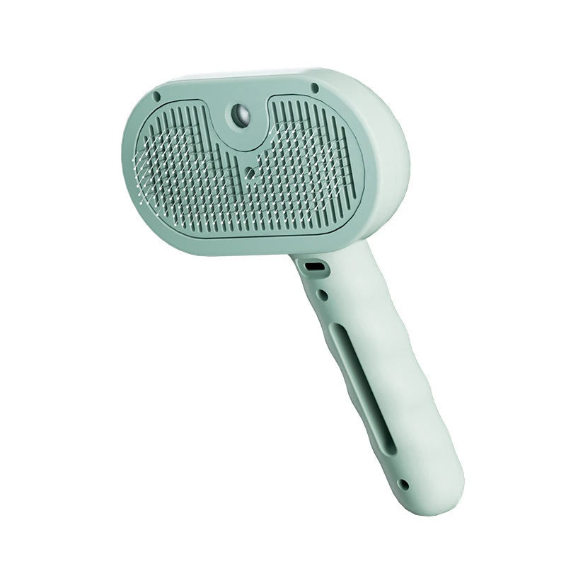 USB Rechargeable Dog & Cat Steam Comb – Soft Teeth Massage & Hair Removal Brush