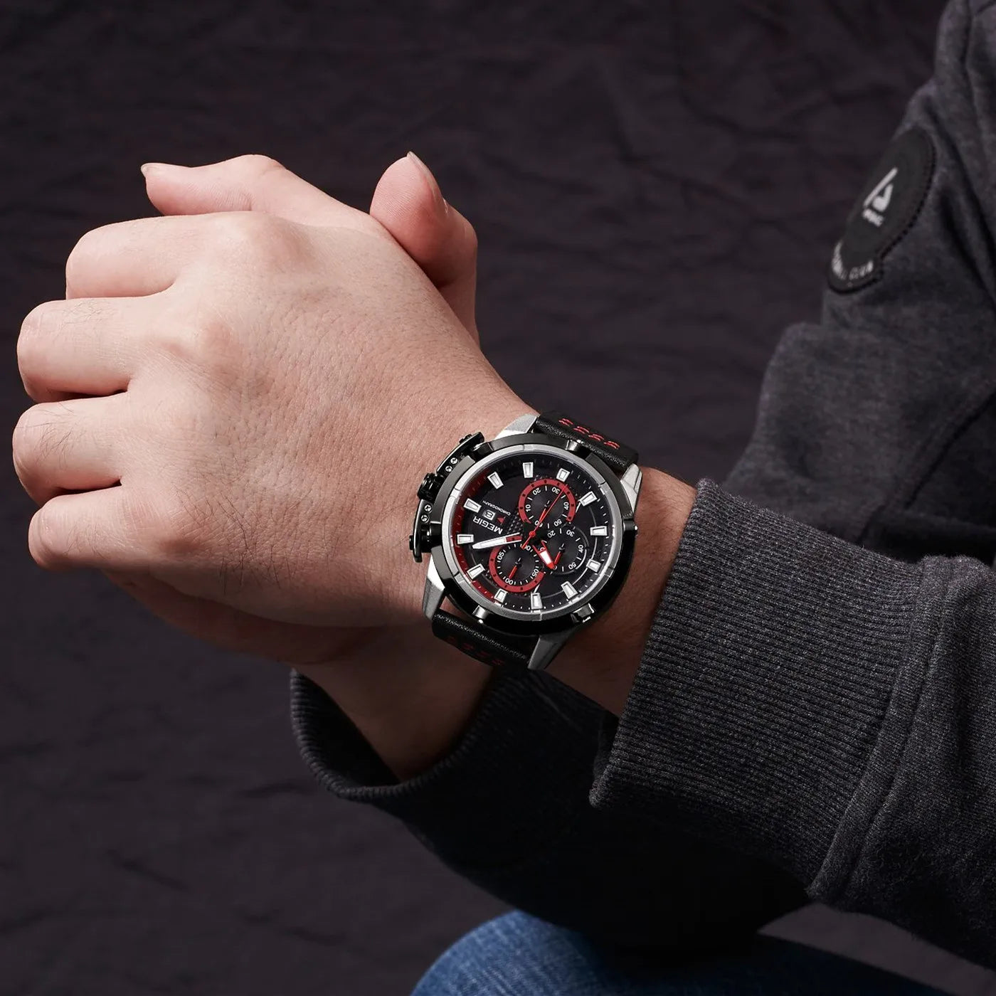 MEGIR Luxury Men's Watch Chronograph Fashion Sport Military Watches Waterproof Male Quartz Wristwatch Clock Montre Homme 2062