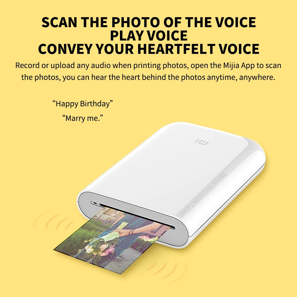 Xiaomi AR 300dpi Mini Photo Printer – Portable Pocket Printer