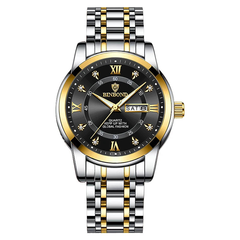 Luxorive DeepTrek Diver – 30ATM Luxury Quartz Sport Watch for Men
