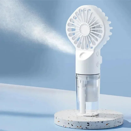 1pc Portable Handheld Mist Fan – Water Spray Mini Fan for Summer & Outdoor Use