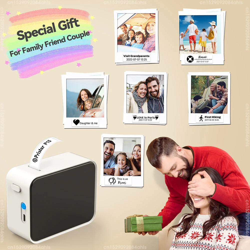 P15 Mini Bluetooth Label Printer – Portable & Thermal