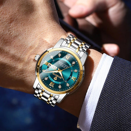 Luxorive DeepTrek Diver – 30ATM Luxury Quartz Sport Watch for Men