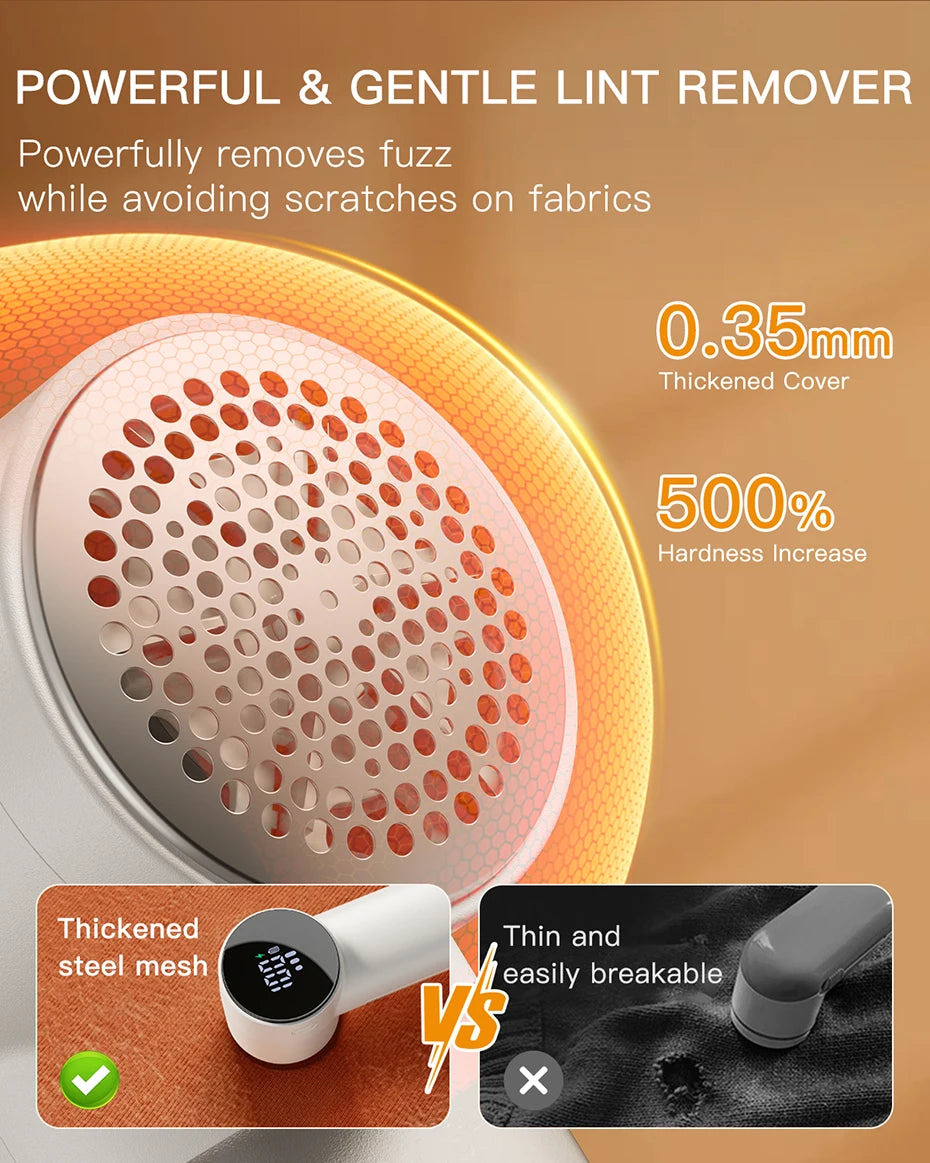 coldSky Fabric Shaver Lint Remover 3 Speeds Rechargeable Electric Portable Sweater to Remove Pilling for Clothes Couch Blanket