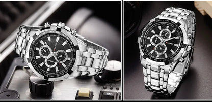CURREN Large Dial Fashion Quartz Watch for Men – Waterproof Business Leisure Wristwatch