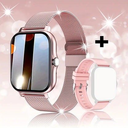 Luxorive PulsePro 2024 – Full Touchscreen Sport Fitness Smartwatch with BT Call for Men & Women