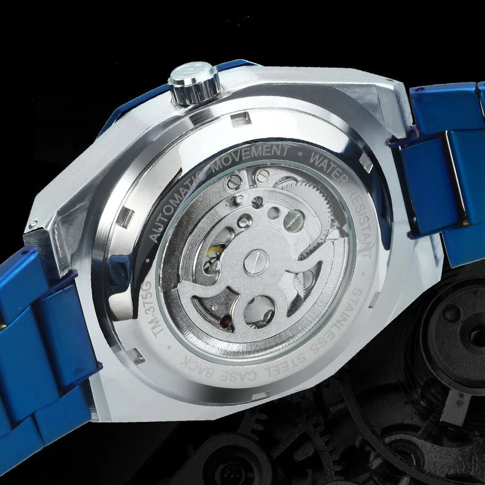 Luxorive Spectra Tourbillon – Automatic Skeleton Watch with Diamond Dial Watchify 