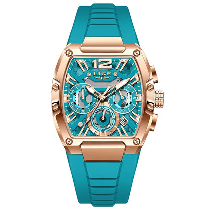 LIGE Men’s Luxury Silicone Military Watch – Casual Sports Waterproof Quartz with Date