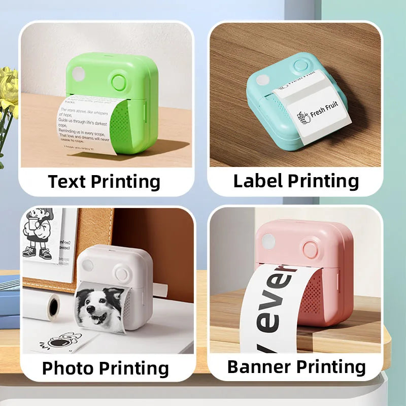 Dolewa D3 Mini Thermal Printer – Labels & Photo Printing