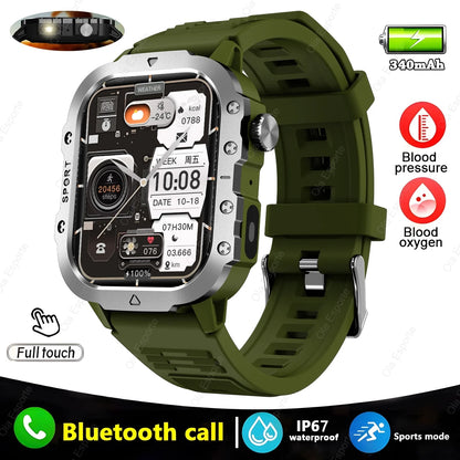 Luxorive TrailMaster Pro – Military GPS Smartwatch with Compass, Flashlight & Bluetooth Call