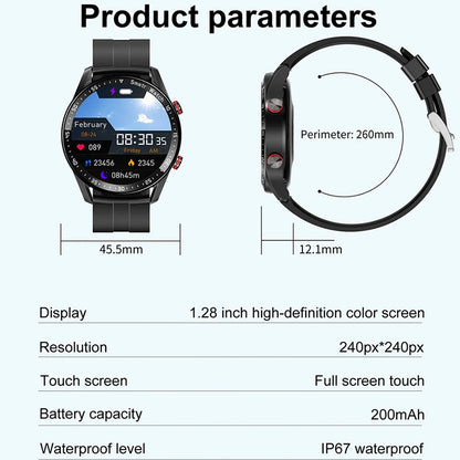 Luxorive ECG+PPG Smartwatch – Health & Sports Tracker with Bluetooth Call + Box