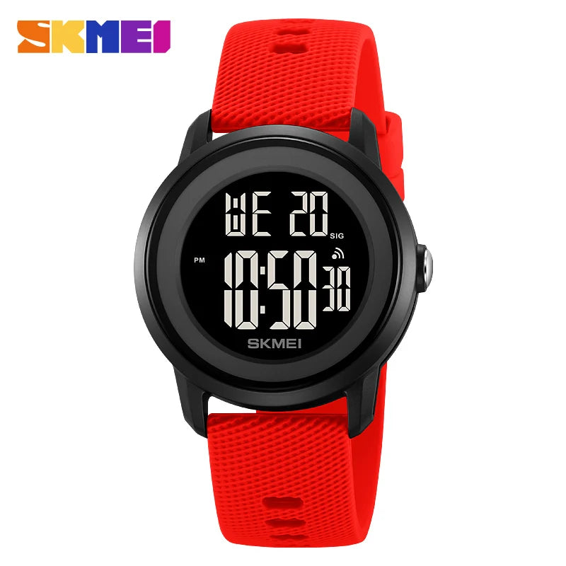 SKMEI 2218 Waterproof Fashion Digital Sports Watch for Men & Women – LED Display, Alarm