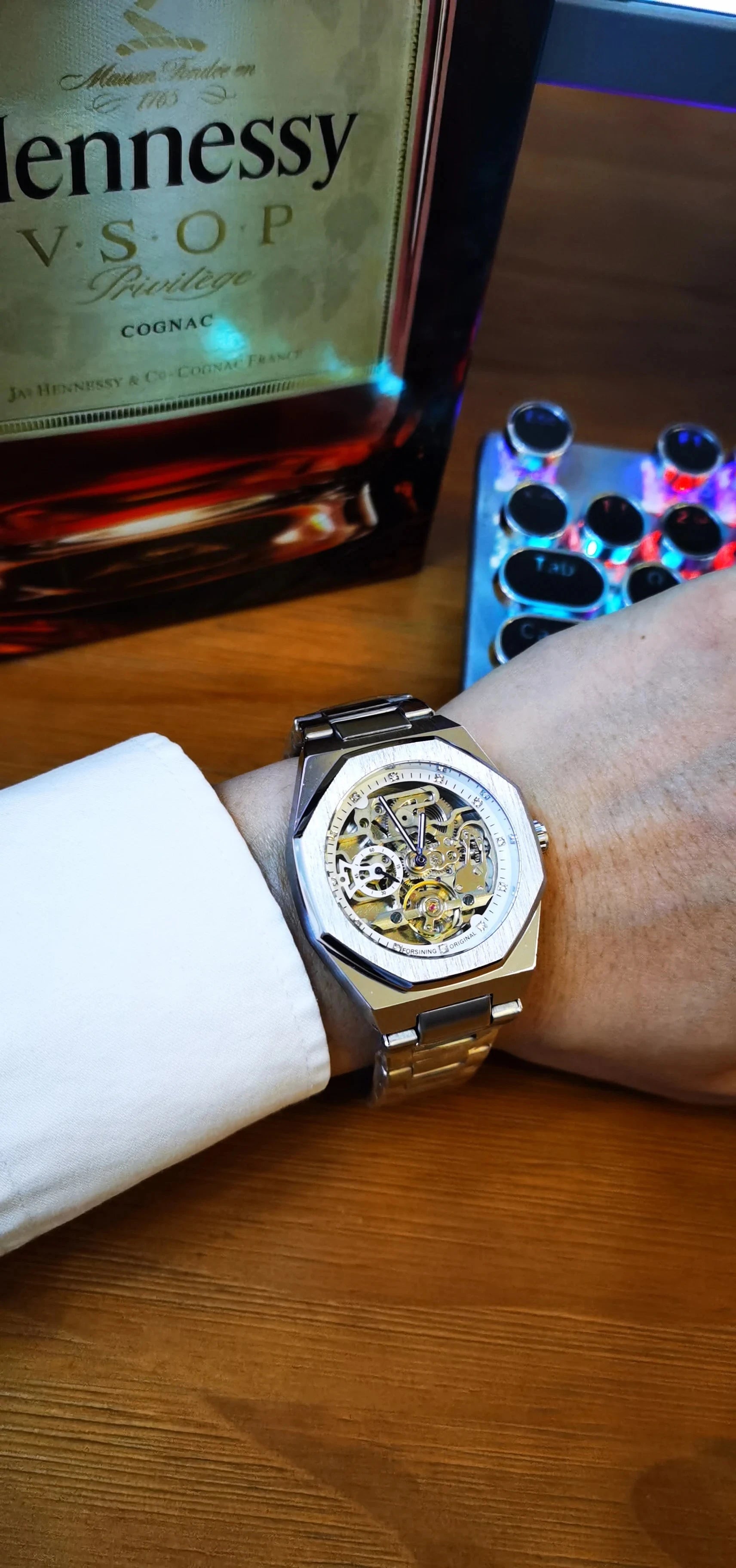 Luxorive Spectra Tourbillon – Automatic Skeleton Watch with Diamond Dial Watchify 
